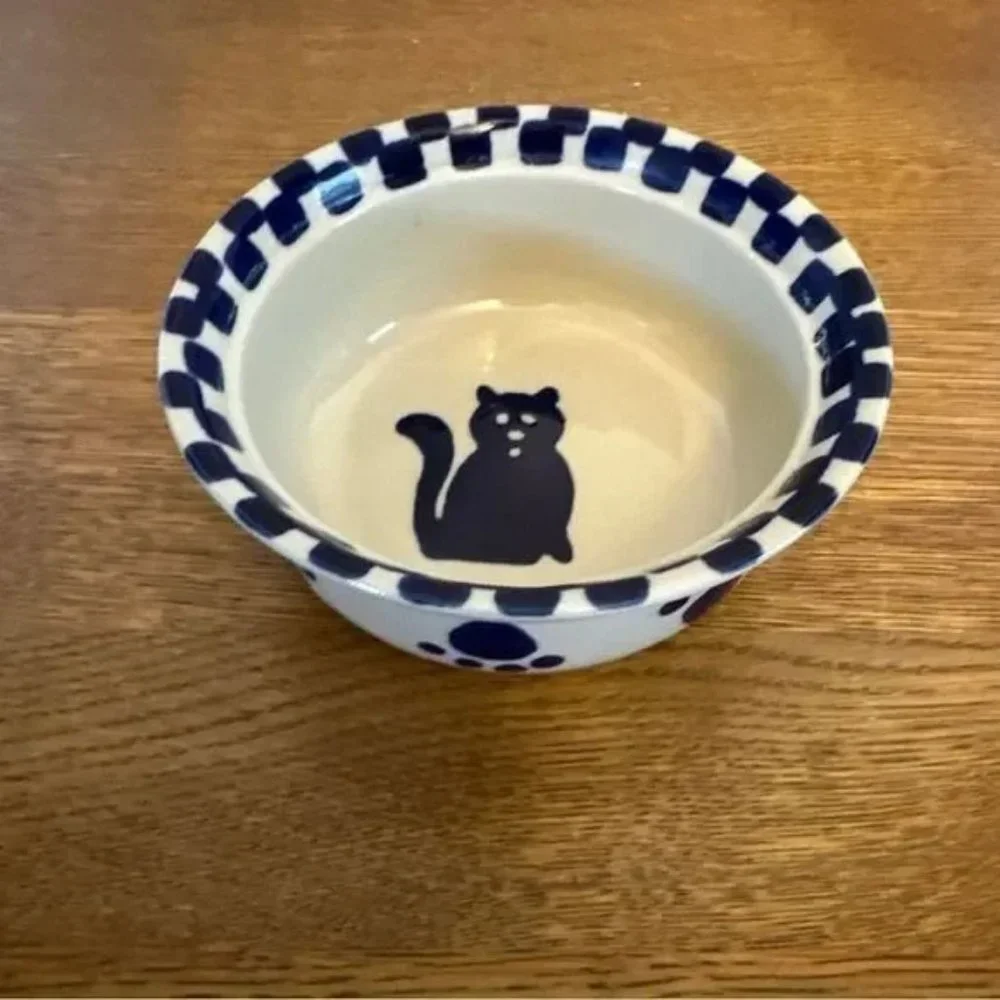 Ceramic Cat Bowl 6” X 3”